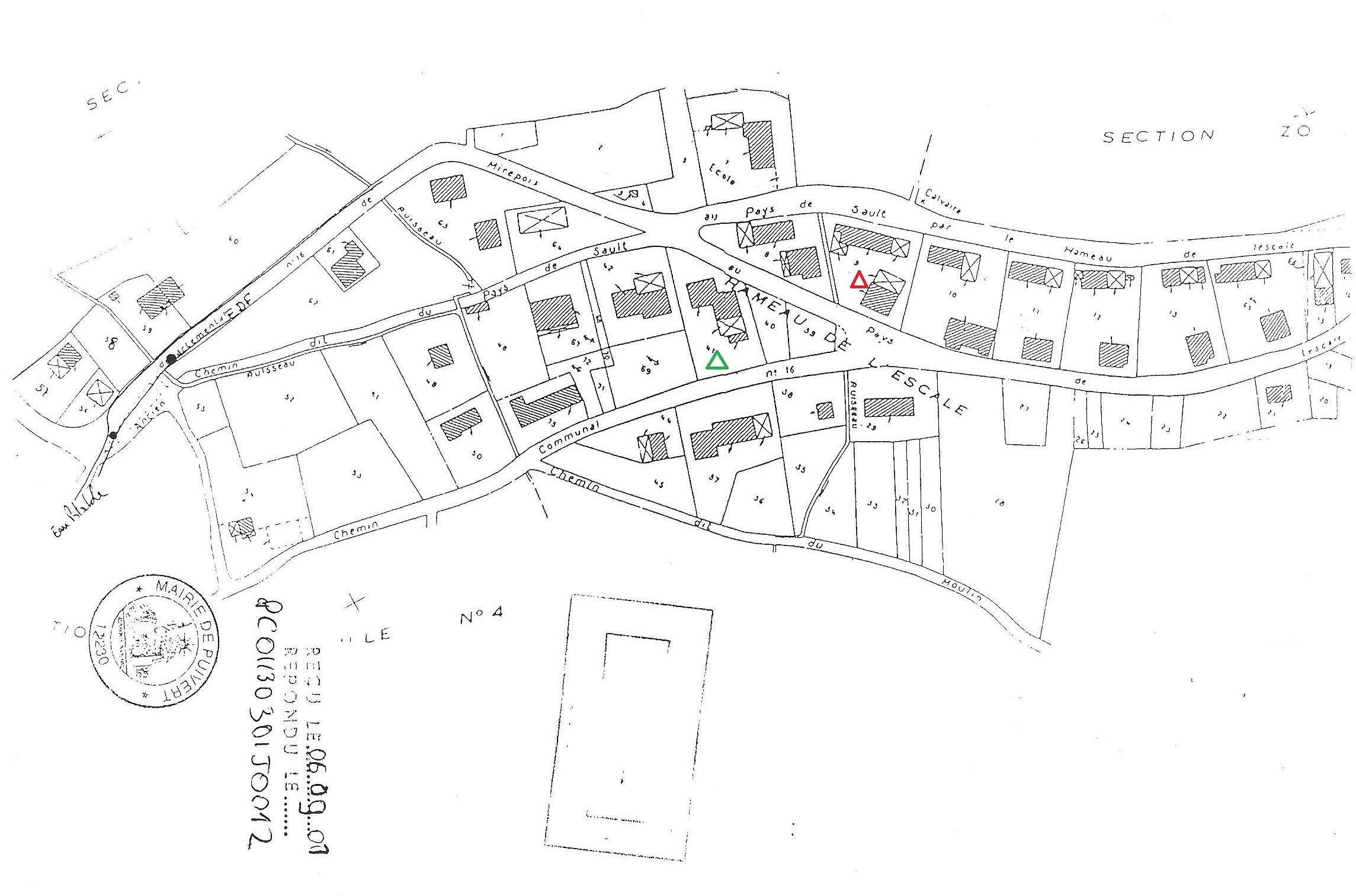 Plan de masse du hameau nouveau